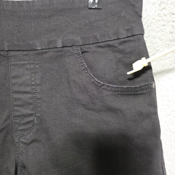 Rock & Republic Womens Black Denim RX Fever Pull On Stretch Shorts Size 14 - Picture 3 of 7